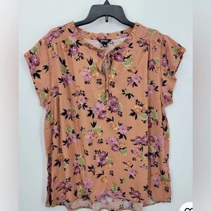 Buffalo David Burton Women’s Pretty Cottage Core Floral Top Size Large